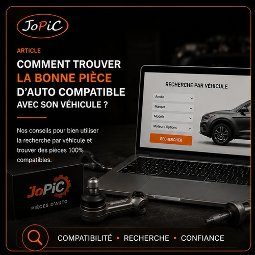 Catalogue JoPic pour trouver des pièces d’auto compatibles en ligne