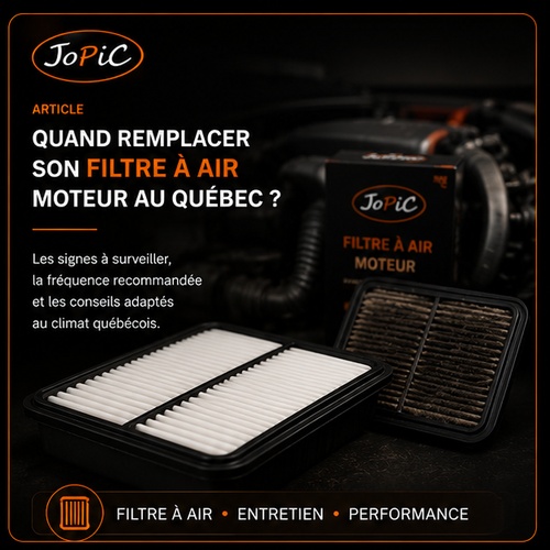 Filtre à air moteur neuf et usé pour voiture